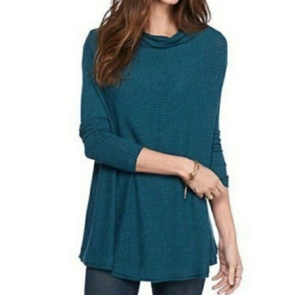 We The Free Lover Ribbed Split Open Back Top